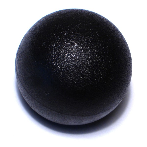 Midwest Fastener 5/16"-18 x 1-3/8" Black Plastic Coarse Thread Ball Knobs 4PK 78064